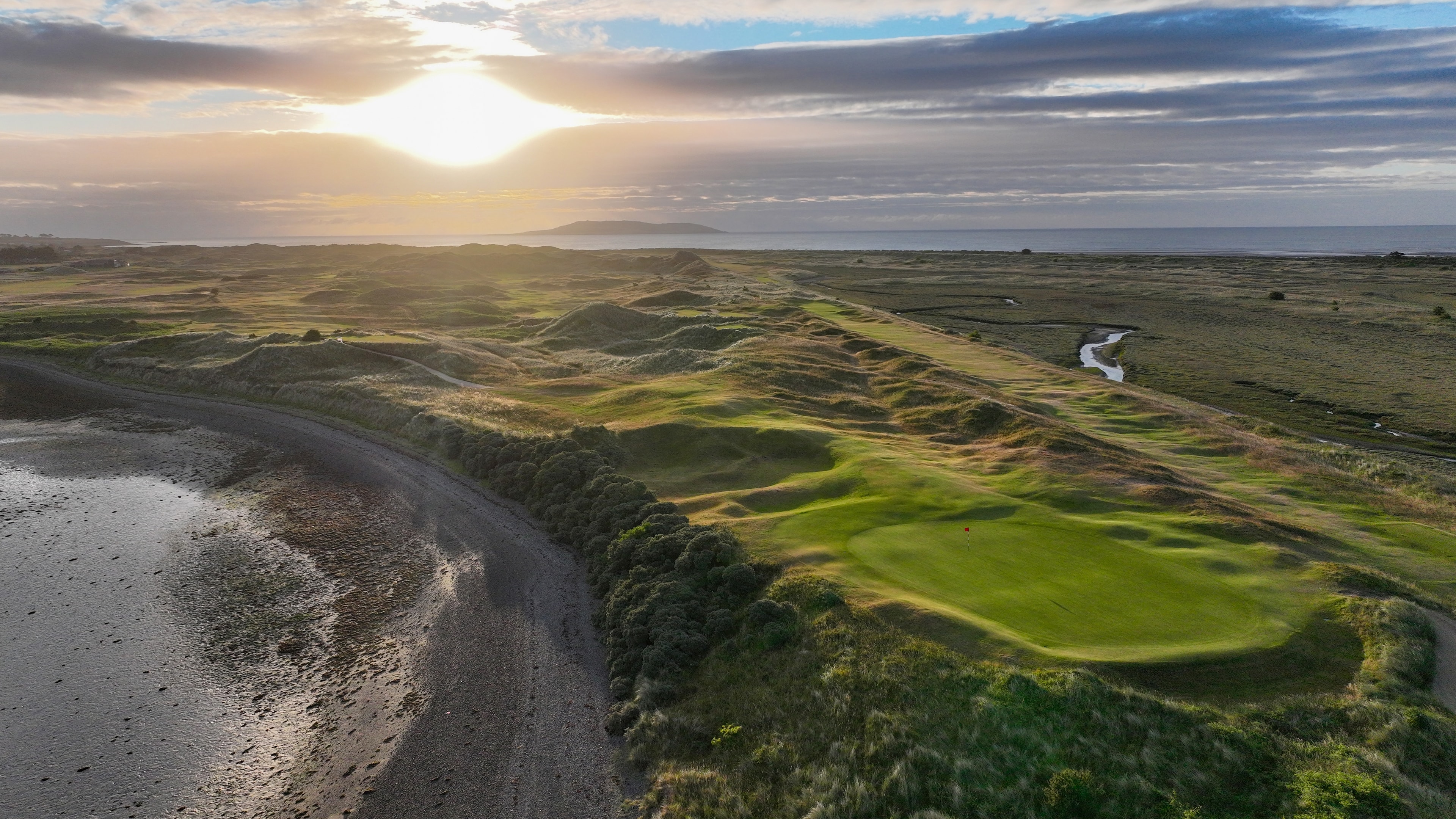 The natural duneland landscape of The Island Golf Club, County Dublin