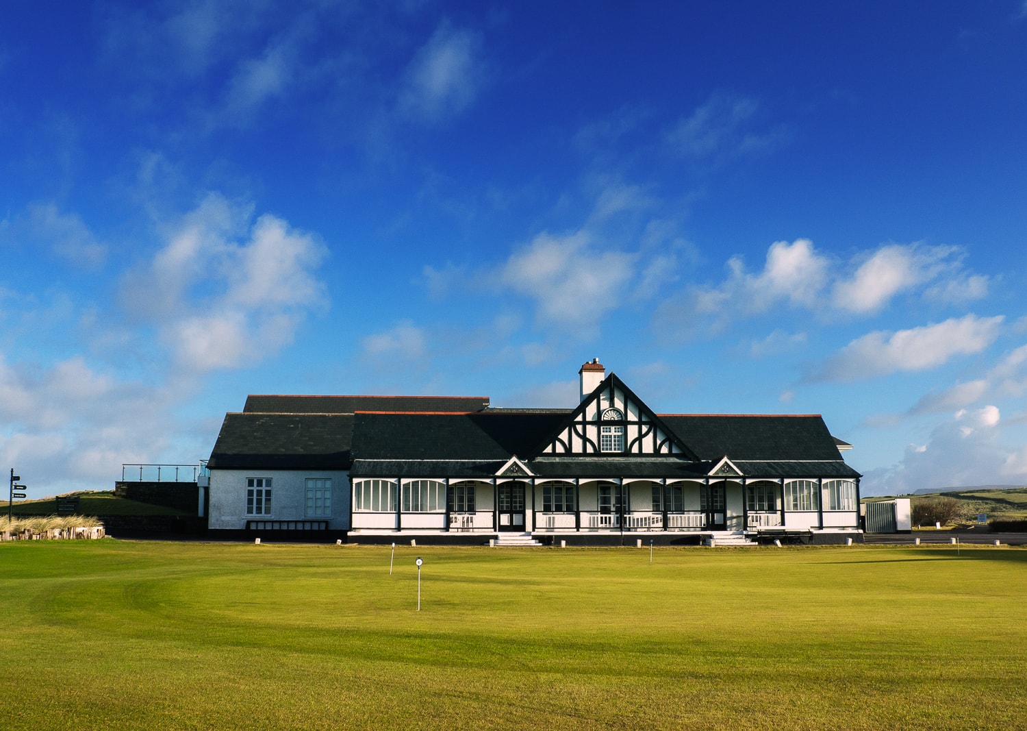 The Victorian clubhouse at County Sligo Golf Club, Rosses Point